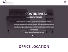 Tablet Screenshot of continental-equipment.com